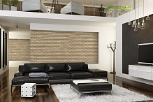 Плитка фасадная клинкерная Feldhaus Klinker R692DF17 Sintra crema  рельефная, 240x52x17  – 2 Плитка фасадная клинкерная Feldhaus Klinker R692DF17 Sintra crema  рельефная, 240x52x17  – 2