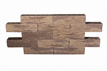 Кирпич гиперпрессованный одинарный Желтая Яшма рустированный ложок СПК – 4