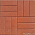 Тротуарная плитка12 кирпичей 500х500х50 красный – 1