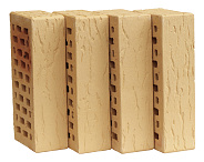 Кирпич облицовочный слоновая кость одинарный рустик Терекс – 8