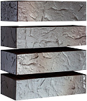 Кирпич облицовочный Флеш Графит евро Сланец М-150 Магма – 2