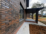 Кирпич облицовочный Флеш-обжиг Темный одинарный Сланец Магма – 3