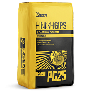 Шпаклевка гипсовая Finishgips Строефф PG25 20кг – 1