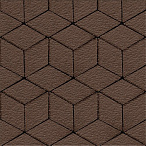 Тротуарная плитка Steinrus Ромб коричневый, Old-Age, 60 мм – 2