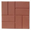 Тротуарная плитка 8 кирпичей 400х400х50 красный – 1