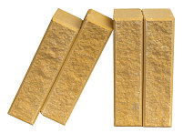 Кирпич гиперпрессованный одинарный Желтый Премиум рустированный ложок – 5
