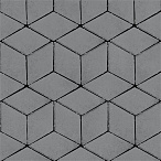 Тротуарная плитка Steinrus Полярная звезда серый, гладкая, 80 мм – 2