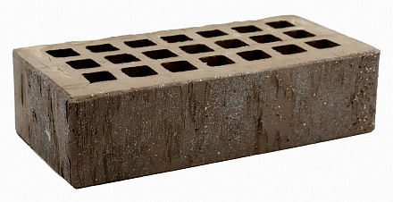 Кирпич облицовочный Темно-коричневый одинарный скала алмаз ЖКЗ – 1