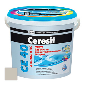 Затирка эластичная Ceresit CE А 40 серая 2 кг – 1