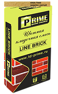 7306 Цветной кладочный раствор LineBrick "Klinker" зима PRIME кремово-желтый, 25 кг – 1