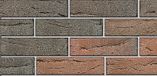 Кирпич облицовочный баварская кладка одинарный риф с песком М-150  Браер – 2