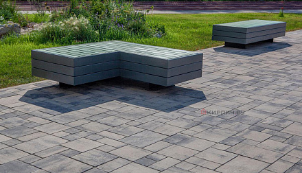 Тротуарная плитка 342 МЗ Серия "Новый город" 240/160*160/80*60 Арктика – 4