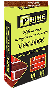 7503 Цветной кладочный раствор LineBrick "Klinker" PRIME коричневый, 25 кг – 1