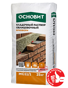 Цветной кладочный раствор Основит Брикформ МС 11/1 серый 020 25 кг – 1