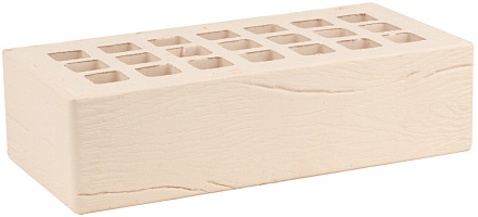 Кирпич облицовочный слоновая кость одинарный дерево ЖКЗ – 1