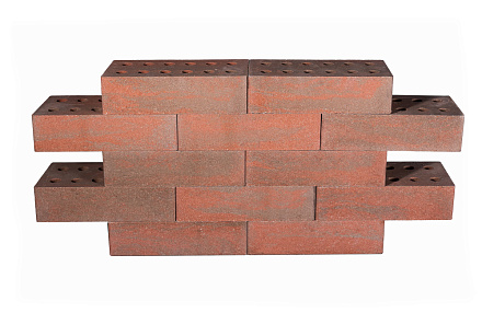 Кирпич гиперпрессованный одинарный Терракотовый Обсидиан гладкий СПК – 2