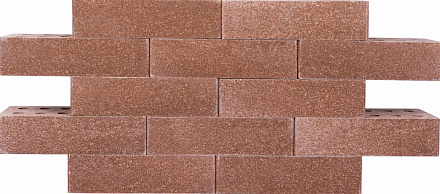 Кирпич гиперпрессованный одинарный Коричневый Топаз гладкий СПК – 1