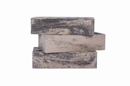 Кирпич гиперпрессованный одинарный Серый Обсидиан гладкий СПК – 6