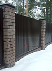 Кирпич гиперпрессованный одинарный М-250 терракот рустированный угол  – 7
