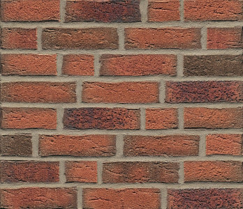 Плитка фасадная клинкерная Feldhaus Klinker R687DF17 Sintra terracotta linguro рельефная, 240x52x17  – 1