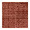 Тротуарная плита 342 МЗ Квадрат 500x500х40 Красный поверхность клетка – 1