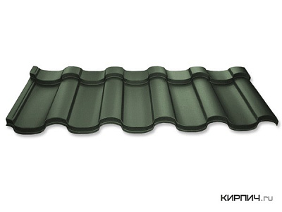 Металлочерепица Ruukki Adamante RR 11 spruce green Pural Matt 0,5 мм – 1