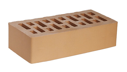 Кирпич облицовочный Янтарный одинарный гладкий – 1