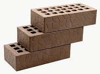 Кирпич облицовочный коричневый одинарный черепаха М-150 Саранск – 6