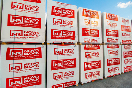 Блок газосиликатный Д400 625х250х375 NOVOBLOCK – 3