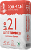 Шпатлевка гипсовая финишная Forman 21 белая, 25 кг – 1