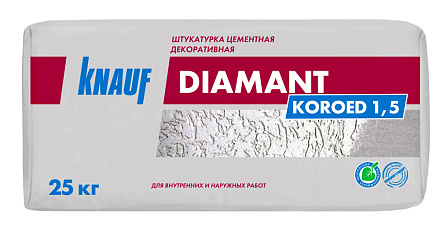 Штукатурка декоративная Кнауф Диамант Короед 1,5 мм 25 кг – 1