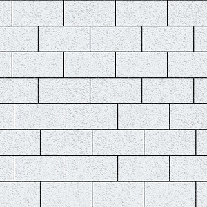 Тротуарная плитка Steinrus Прямоугольник белый, native, 60 мм – 2