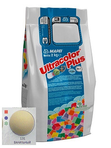 Затирка цементная Mapei Ultracolor Plus №131 ванильная 2 кг – 1