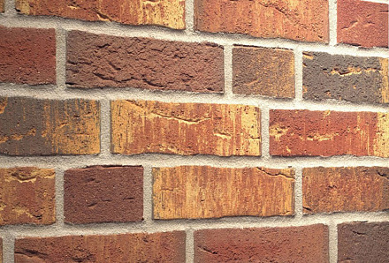 Плитка фасадная клинкерная Feldhaus Klinker R686DF17 Sintra ardor calino рельефная, 240x52x17  – 3