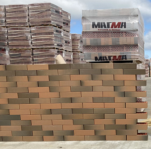 Кирпич облицовочный Флеш-обжиг одинарный гладкий М-150 Магма – 2