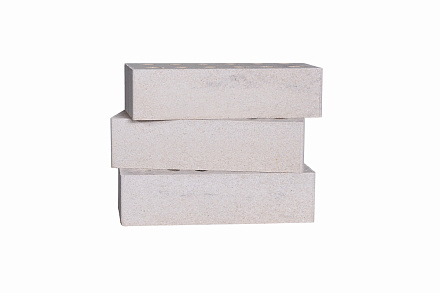 Кирпич гиперпрессованный одинарный Белый Кварц гладкий СПК – 2
