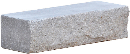 Кирпич гиперпрессованный одинарный М-250 серый рустированный ложок  – 2