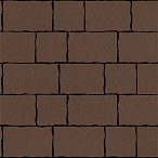 Тротуарная плитка Steinrus Palermo коричневый, гладкая, 80 мм – 2