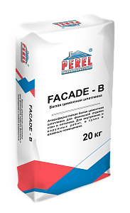 0652 Facade-b Белая Шпаклевка цементная PEREL, 20 кг – 1