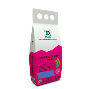 Затирка для межплиточных швов "Премиум" De Luxe Васильковый, 2кг – 1