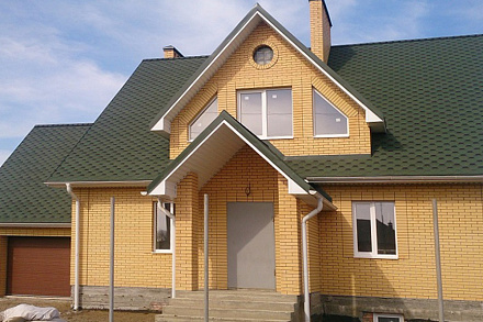 Кирпич облицовочный Янтарный одинарный гладкий – 9