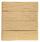 Кирпич облицовочный слоновая кость одинарный рустик Терекс – 6