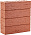 Кирпич клинкерный Красный Лондон береста 250х85х65 М-300 – 1