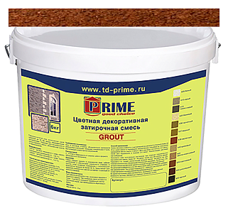 6503 Grout Цветная затирка PRIME, коричневый, 6 кг  – 1
