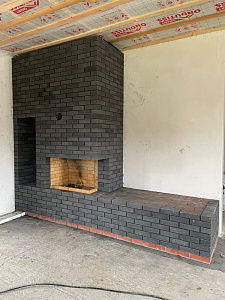 Кирпич гиперпрессованный одинарный Черный Оникс гладкий СПК – 9