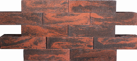 Кирпич гиперпрессованный одинарный Красный Берилл гладкий СПК – 1