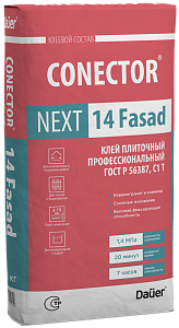 Клей плиточный Профессиональный 25 кг CONECTOR ® NEXT 14 Fasad  – 1
