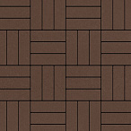 Тротуарная плитка Steinrus Паркет коричневый, гладкая, 60 мм – 2