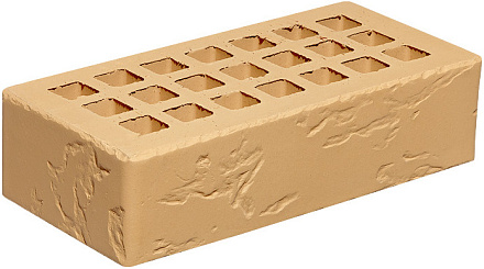 Кирпич облицовочный солома одинарный рустик ЖКЗ – 1