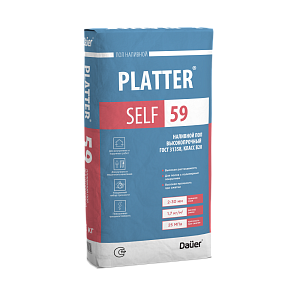 Наливной пол высокопрочный 25 кг PLATTER® SELF 59 – 1